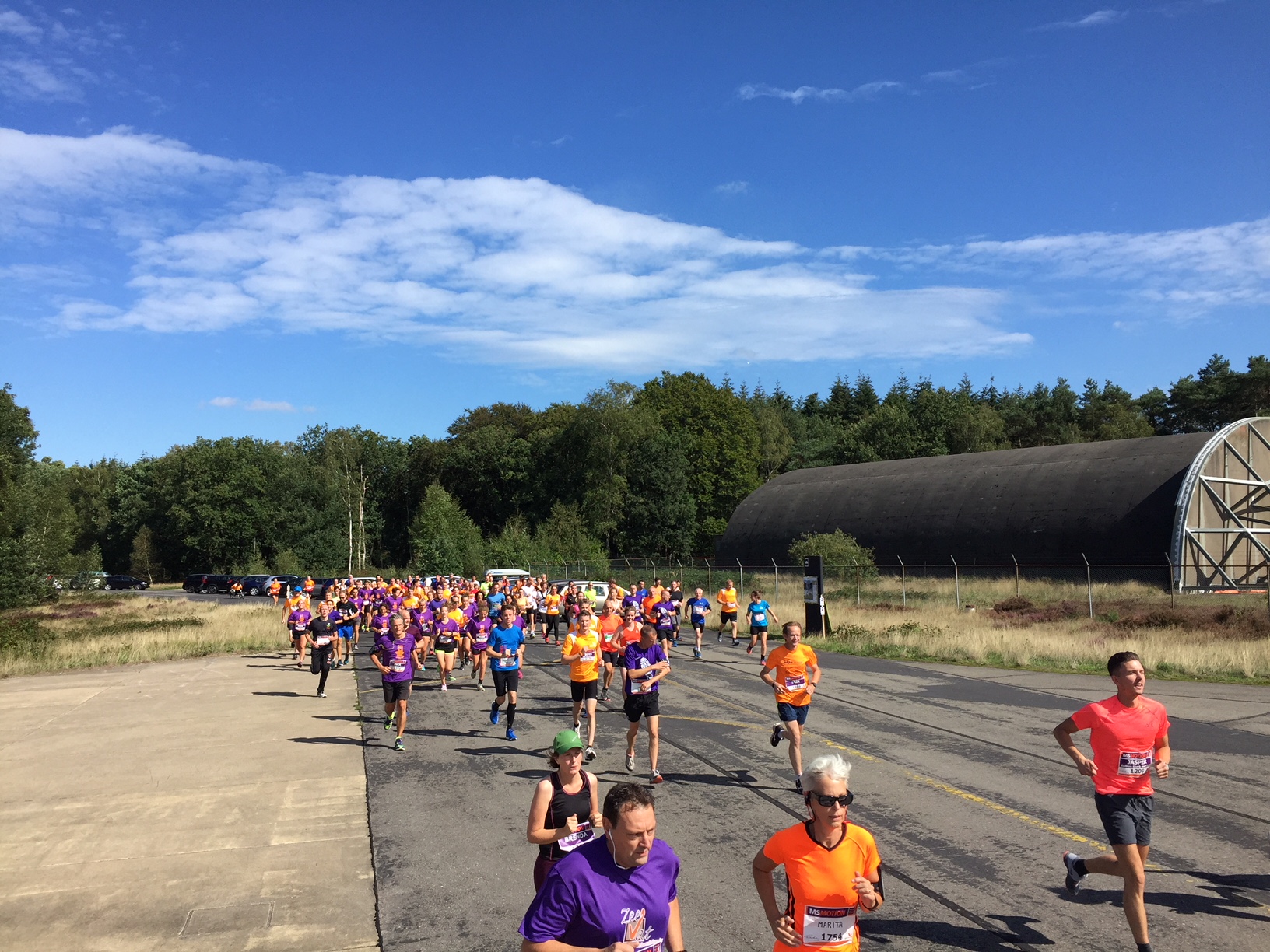 Hardlopers evenement Park Vliegbasis Soesterberg