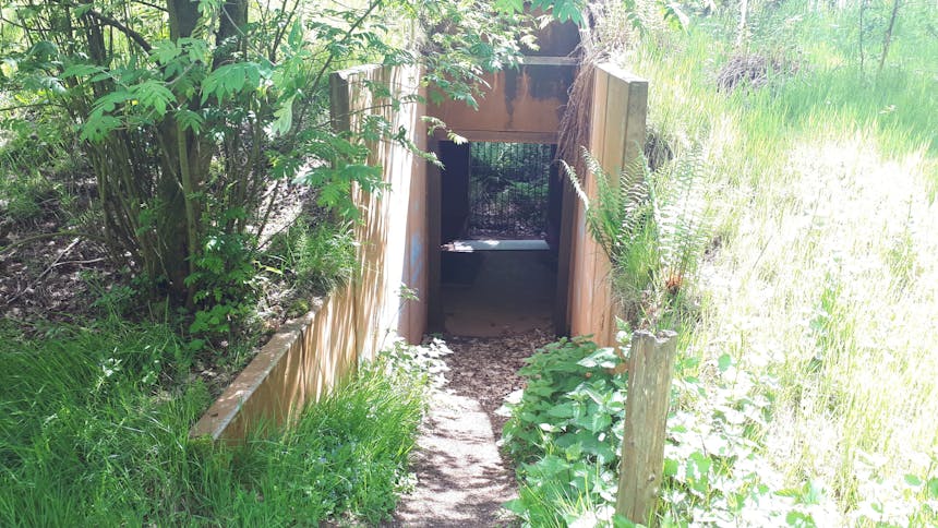 ingang Underground Staff Shelter Park Vliegbasis Soesterberg