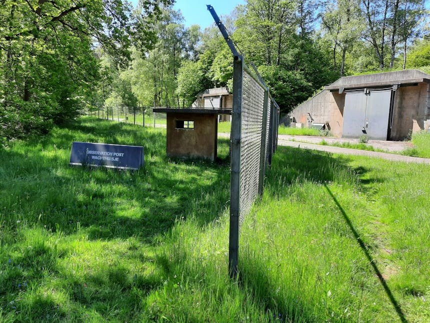 Wachthuisje beveiligingshek Park Vliegbasis Soesterberg