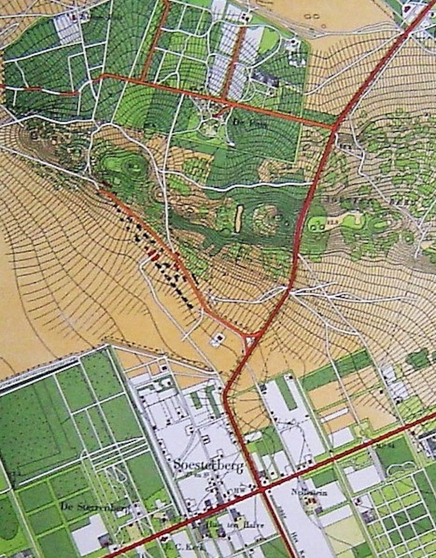 historische kaart de Kleine Paltz