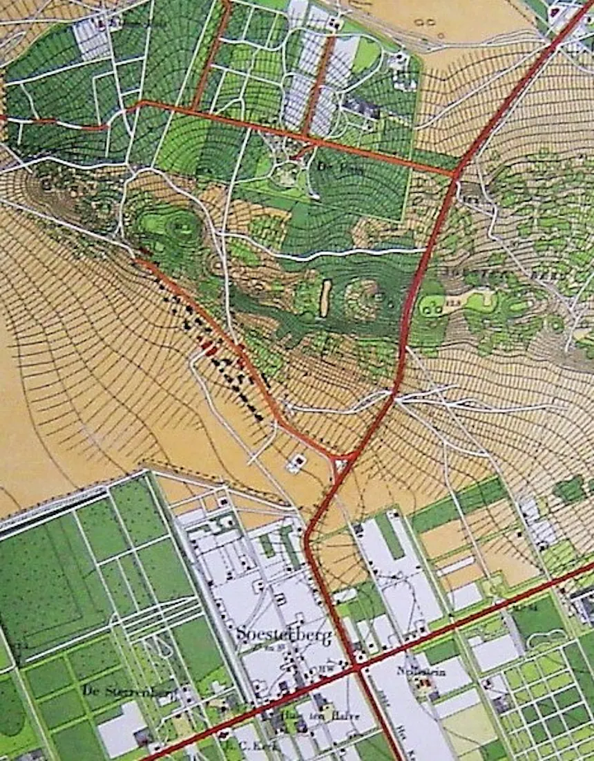 historische kaart de Kleine Paltz