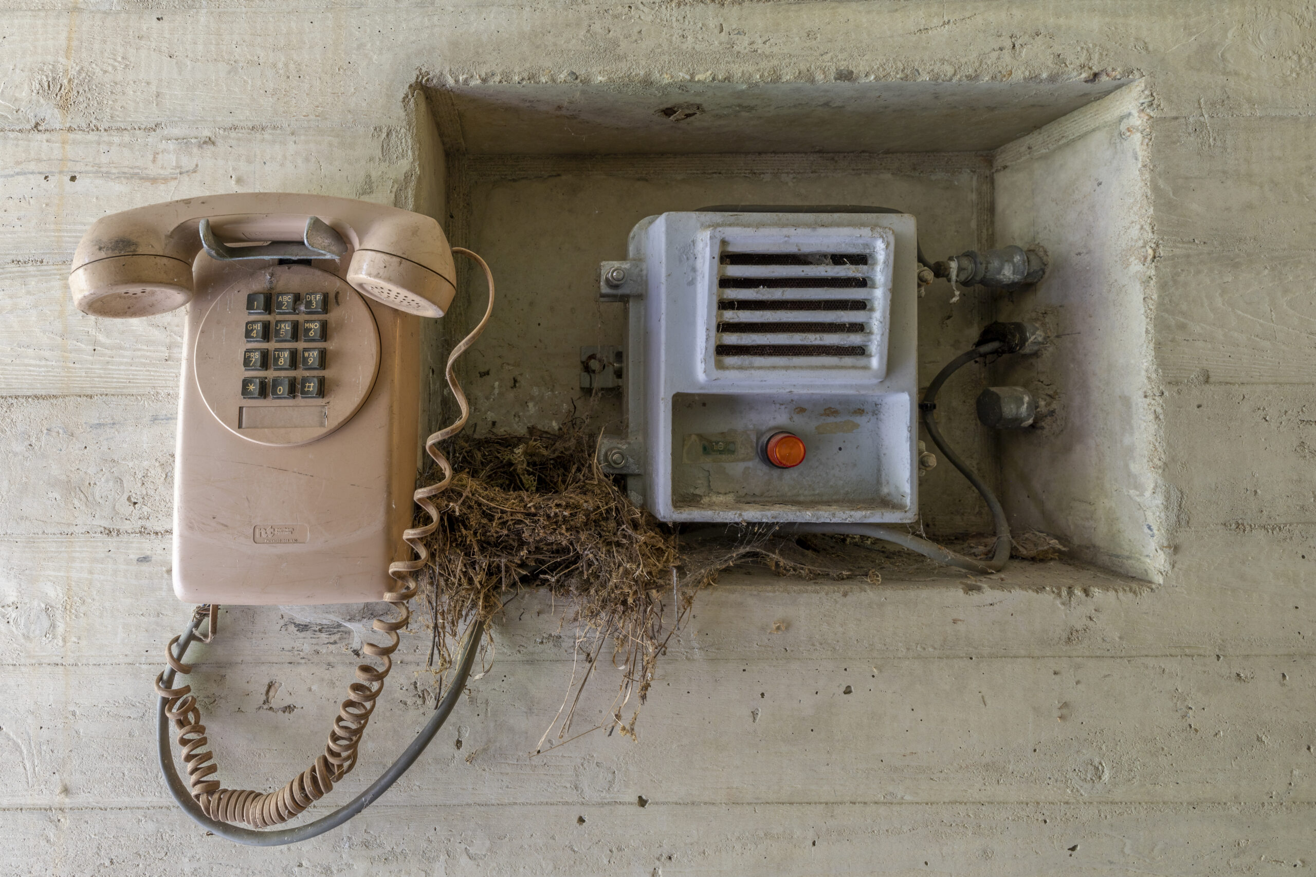 Telefoon in commandobunker Park Vliegbasis Soesterberg