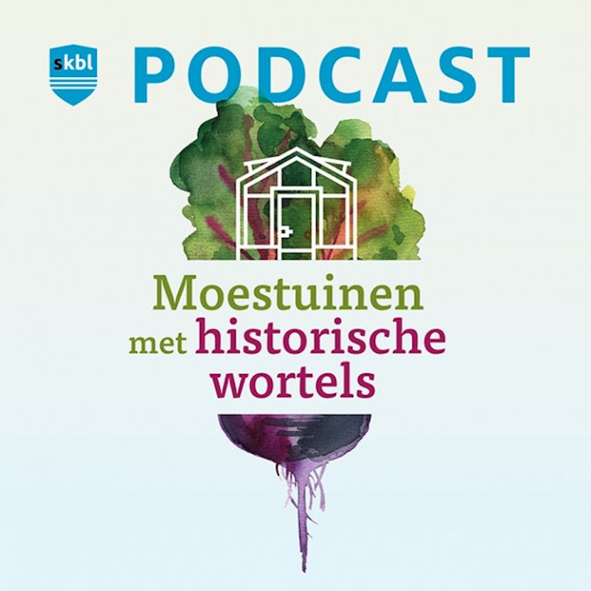 logo podcast moestuinen met historische wortels