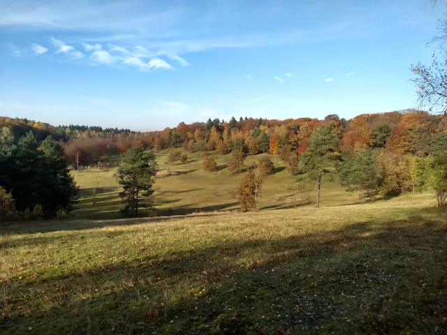 Uitzicht over de vallei op De Paltz