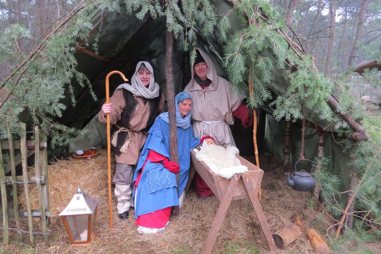 levende kerststal op Heidestein