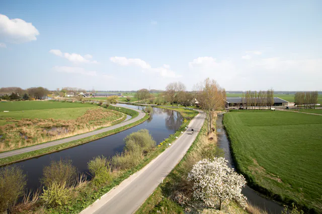 uitzicht vanuit de Oostzijdse Molen