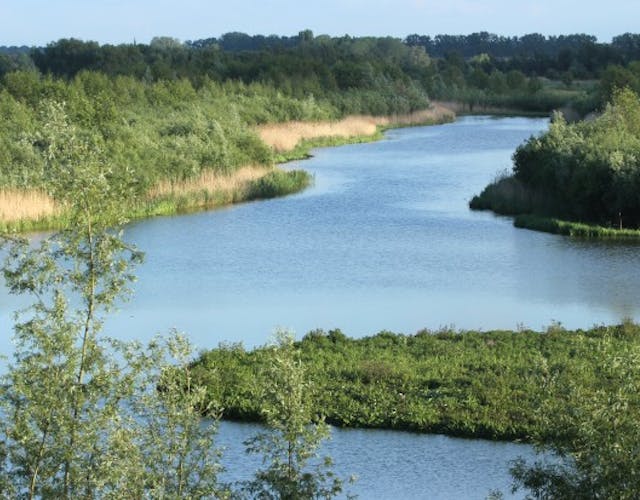 Amerongse Bovenpolder zicht over water