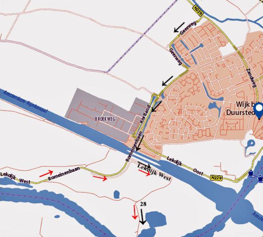 routekaartje Bosscherwaarden