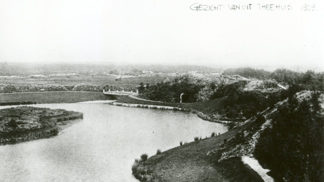 Het uitzicht vanuit het theehuis.