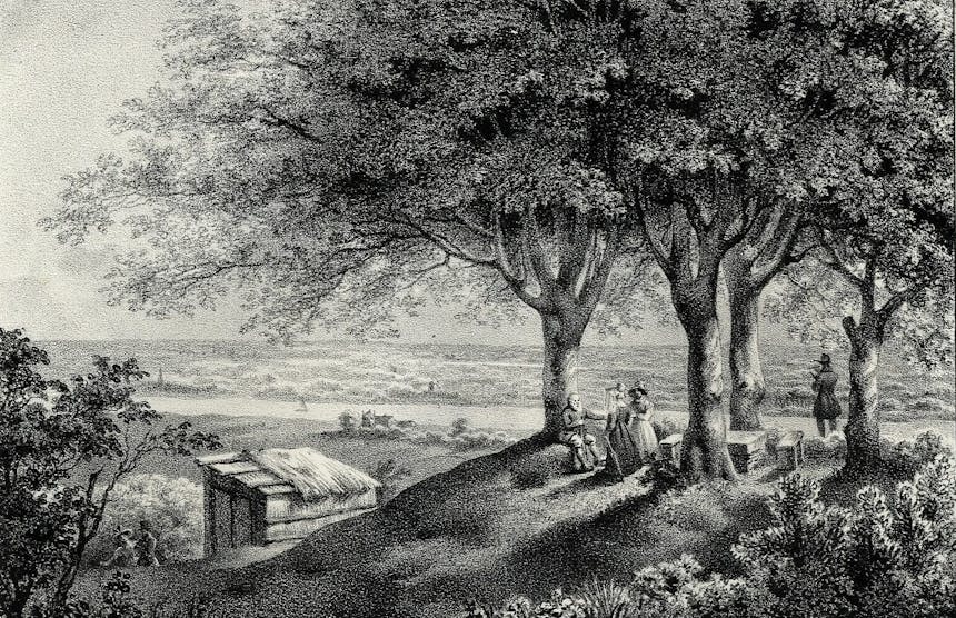Prent Koningstafel uit ca.1828