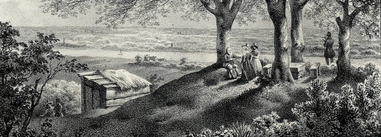 Prent Koningstafel uit ca.1828