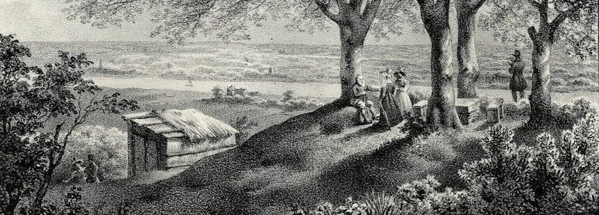 Prent Koningstafel uit ca.1828