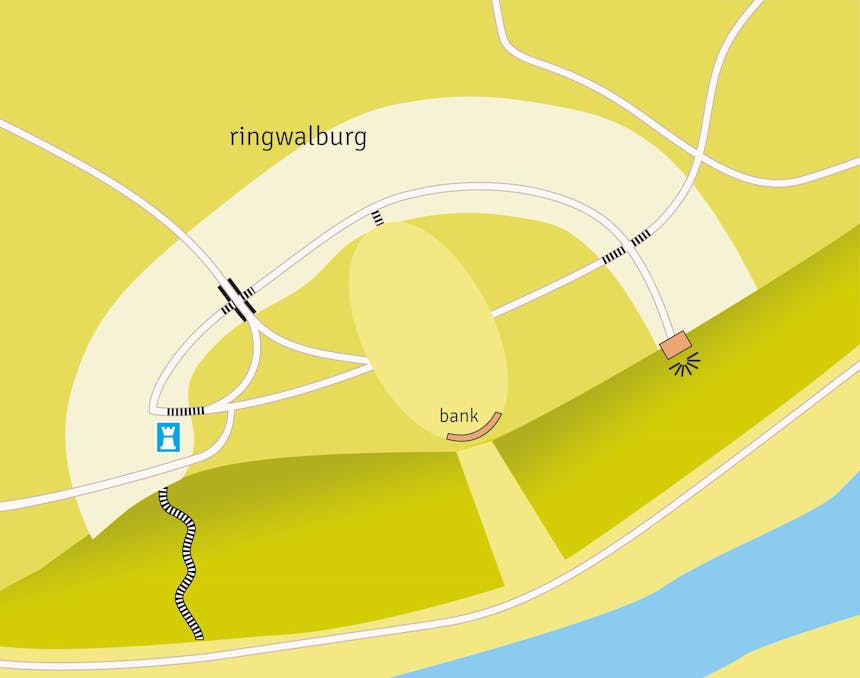 Tekening ringwalburg