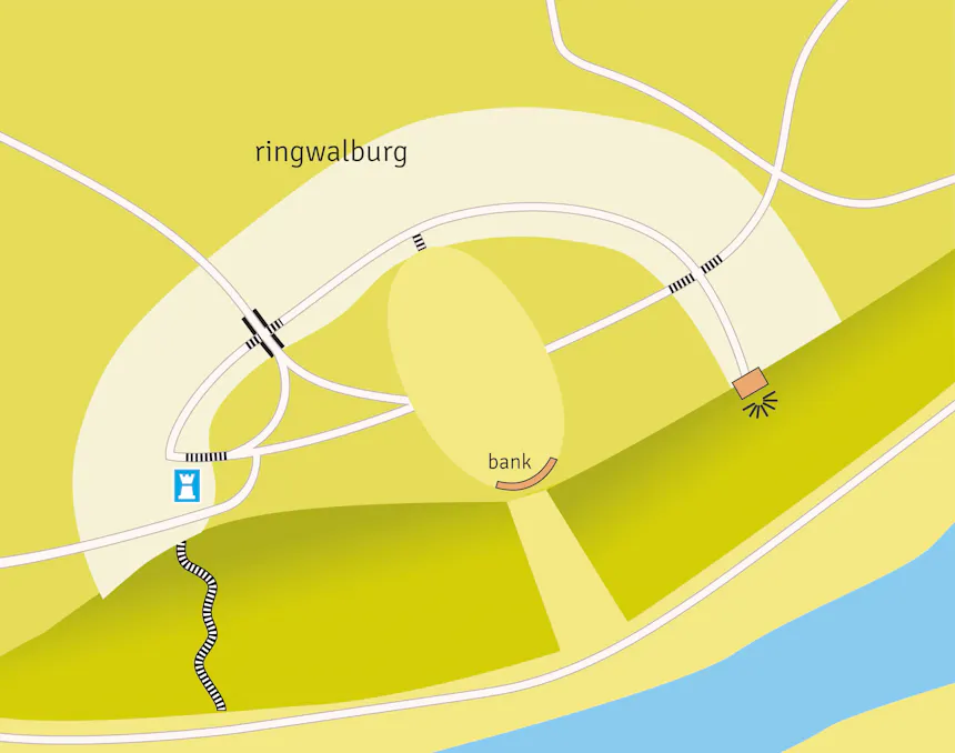 Tekening ringwalburg