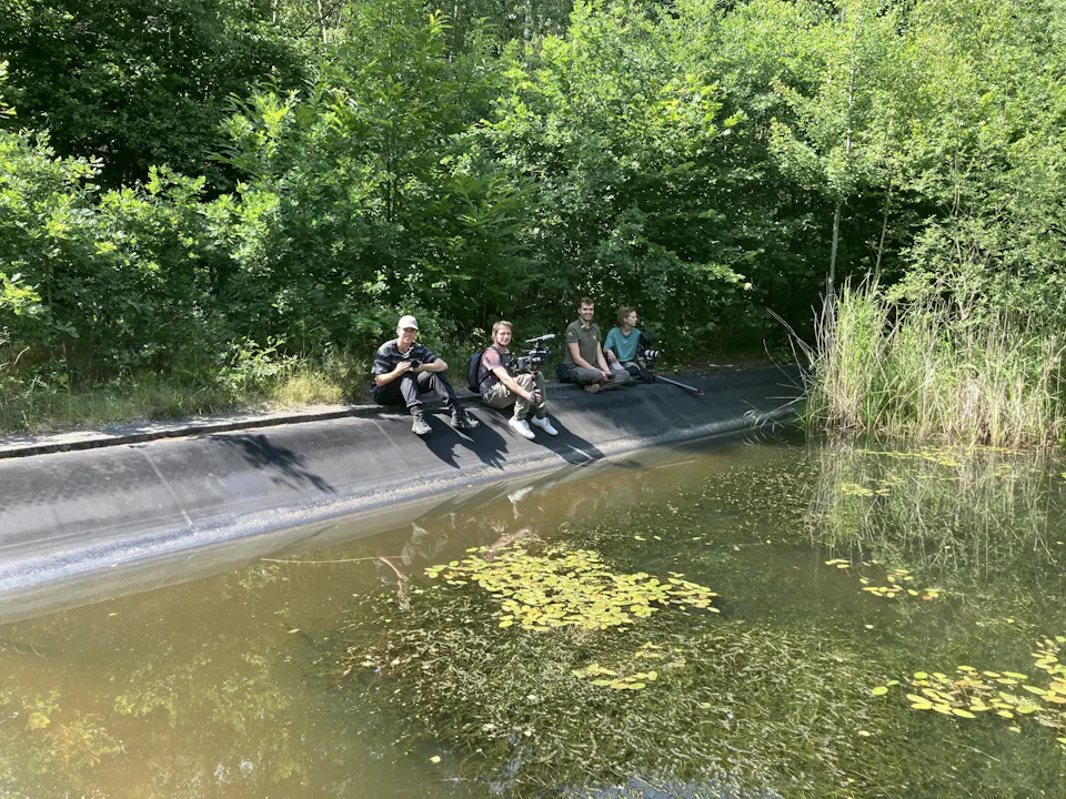Voormalige blusvijver op Park Vliegbasis Soesterberg