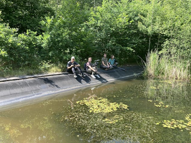 Voormalige blusvijver op Park Vliegbasis Soesterberg
